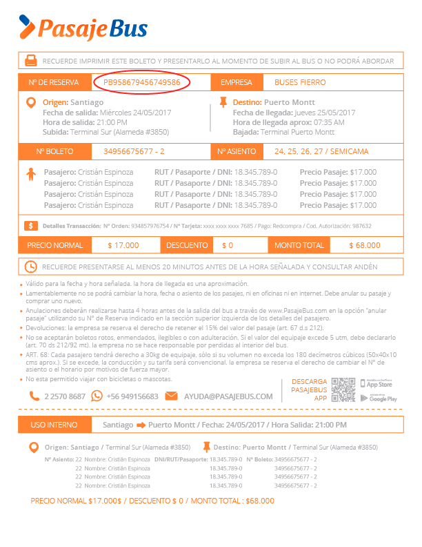 ¿Dónde encontrar tu Nº de reserva?